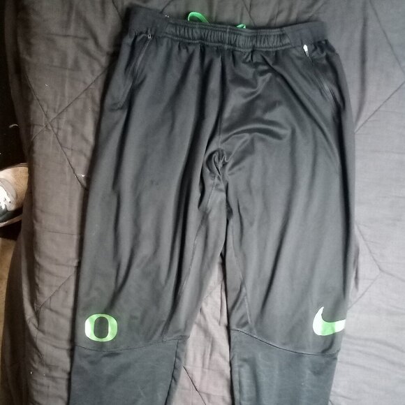Vintage Y2K Nike Dri-Fit Oregon Ducks Sweatpants Joggers Trainers - Picture 2 of 7